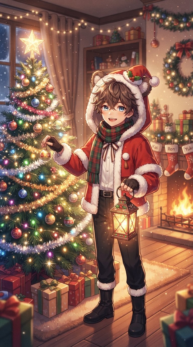 Christmas Anime Boy Pfp
