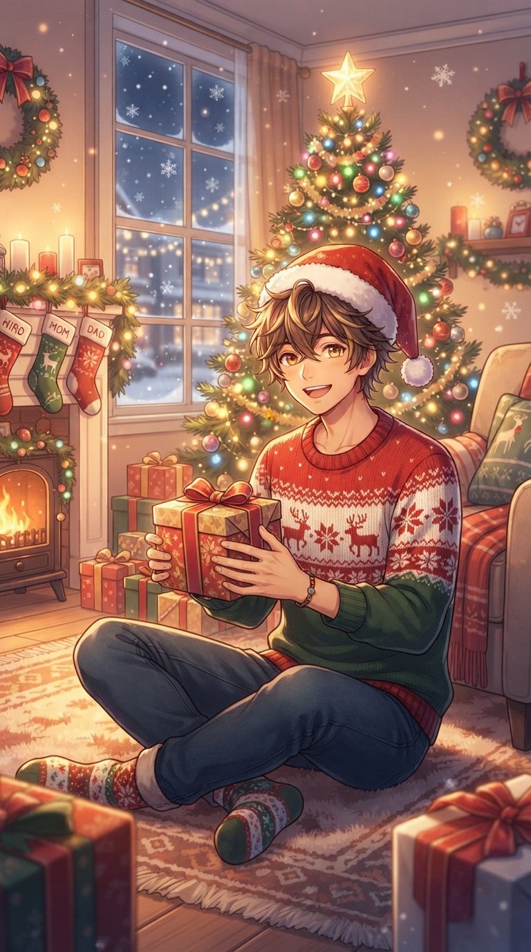Christmas Anime Pfp Boy
